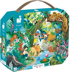 Janod puzzle aventura inca - 100 piezas - maletín puzzle