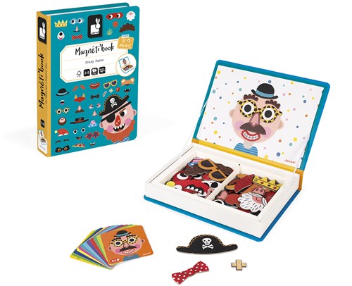 Janod Magnetibook - Juego Magnético Caras Locas Niños - Juguete Creativo-2