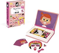 Janod Magnetibook - Juego Magnético Caras Divertidas Niñas Juguete Creativo-2