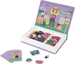Janod libro magnético fiesta de disfraces niñas - set educativo magnético