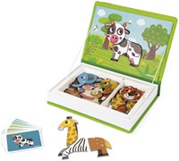 Janod Magnetibook - Libro Magnético Educativo de Animales con 30 Imanes