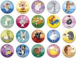 Janod juego de memoria - animales - juego educativo de cartón para niños