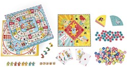 Janod Carrousel caja de juegos - Set de juegos para niños y familia
