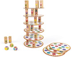 Janod Juego de habilidad Torre de Acróbatas - Juego familiar para niños