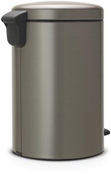 Brabantia cubo de basura pedal 20 litros platinum cocina papelera