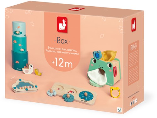 Janod - Caja 12 meses de percepción sensorial