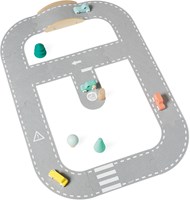 Janod Bolid - Mapa de carreteras de fieltro - Circuito de coches con accesorios de madera-2
