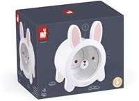 Janod hucha - conejo de madera con ventana transparente para niños-2