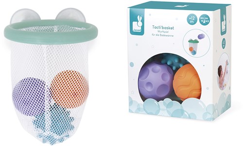 Janod juguete de baño set de baloncesto - Tacti-basket - juguete sensorial-3