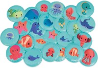 Janod juguete de baño - juego de memoria animales bebé - animales flotantes
