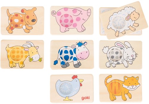 Goki Juego de memoria animales - juego educativo de cartas para niños-3