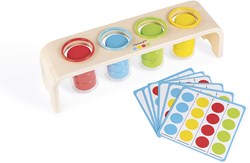 Janod juego educativo de madera para separar colores - juguete motricidad desde 2 años