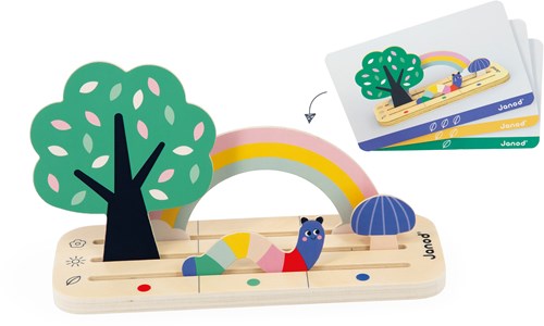Janod juguete educativo - Encuentra tu lugar en el jardín - juego de orientación espacial