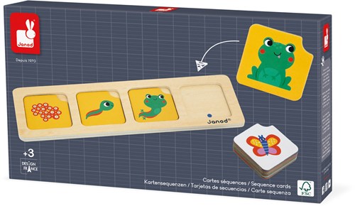 Janod juego educativo secuencias en el jardín - aprendizaje cronológico para niños-2