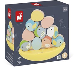 Janod juego de equilibrio de madera pájaros y huevos - juguete educativo
