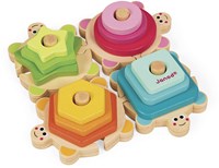Janod tortugas apilables de madera - juguete educativo madera FSC