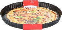 Alpina molde para quiche con base extraíble Ø28 x 3,5 cm negro-3