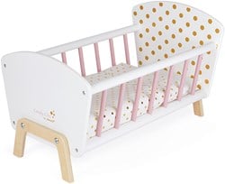 Janod Candy Chic - Cama para muñecas