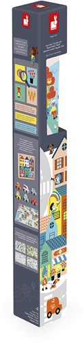 Janod alfombra de juego ciudad - tapete antideslizante para niños 2-7 años-2