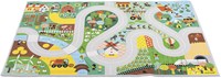 Janod Alfombra de juego Campo - Tapete antideslizante con circuito