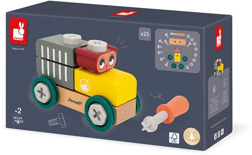 Janod Brico'Kids - Carro con Oso