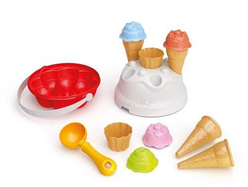 Adriatic set de cubo juguete molde pastel con conos de helado playa