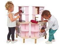 Janod cocina de madera Twist con luz y sonido - incluye accesorios-3