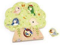 Janod puzzle musical pájaros - puzzle juguete educativo de madera-2