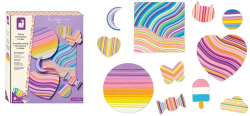 Janod set creativo - Crear decoraciones scoubidou para niños-2