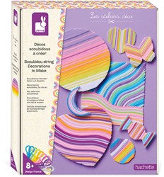 Janod set creativo - Crear decoraciones scoubidou para niños