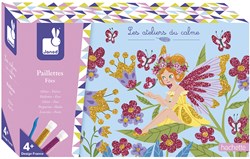 Janod tarjetas de purpurina hadas set creativo - juguete creativo
