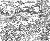 Janod Atelier - Set de pintura mágica dinosaurios manualidades para niños-3