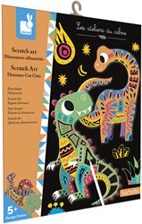 Janod Scratch Art - Set creativo de dinosaurios para niños