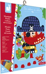 Janod juguete de mosaico - Set creativo de piratas para niños
