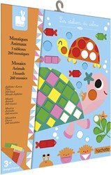 Janod mosaico animales set creativo - juguete mosaico animales para niños