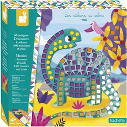 Janod set de mosaico dinosaurio - manualidad creativa para niños