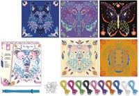 Janod set creativa animales - Juguete creativo con hilos y clavos-2