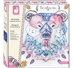 Janod set creativa animales - Juguete creativo con hilos y clavos