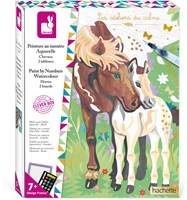 Janod pintar por números caballos - set creativo para niños