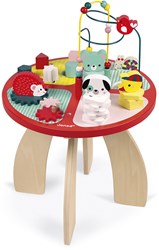 Janod mesa de actividades de madera - Baby Forest - juguete interactivo