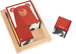 6 Cubos Bosque Zigolos En 1 Caja De Madera