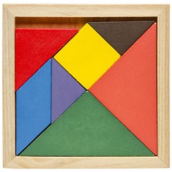 Puzzle tangram juguete de madera juego educativo colorido