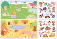 Janod Atelier - Set de pegatinas gruesas reposicionables para niños desde 2 años-2