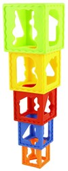 Cubos apilables juguete para bebé set de bloques de construcción coloridos