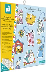 Janod set creativa - Plástico mágico gatos y perros kit DIY