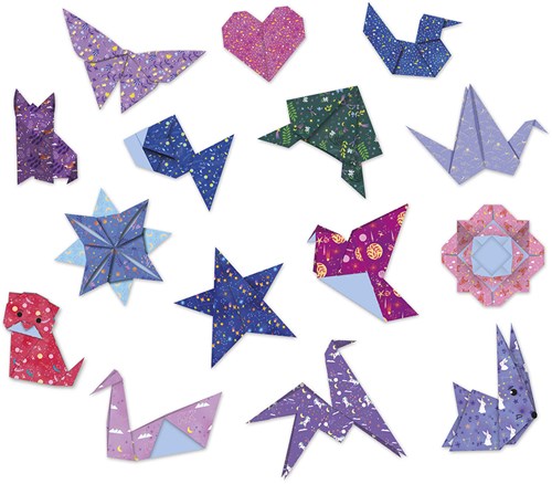 Janod set de origami constelaciones - plegado creativo de papel para niños-2