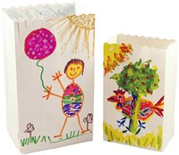 Bolsa luminosa decoración papel grande blanco para iluminación ambiental-3