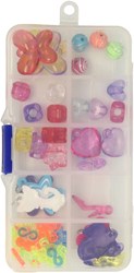 Loom kit de accesorios bandas elásticas 55 piezas abalorios colgantes