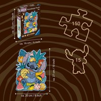 Ravensburger puzzle de madera Disney Stitch - puzzle cartoon 150 piezas-3