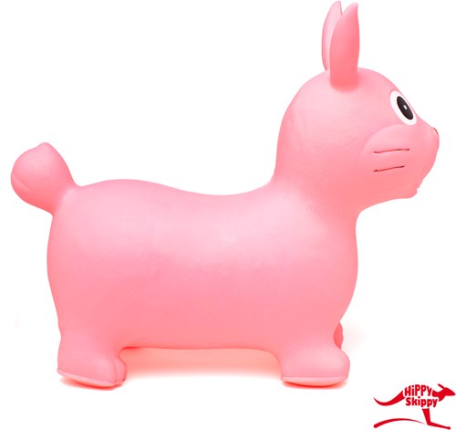 Hippy Skippy animal saltarín conejo rosa - pelota saltarina para niños-2